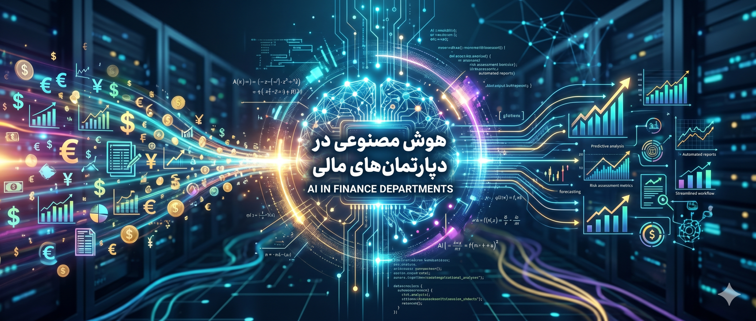 هوش مصنوعی در دپارتمان‌های مالی